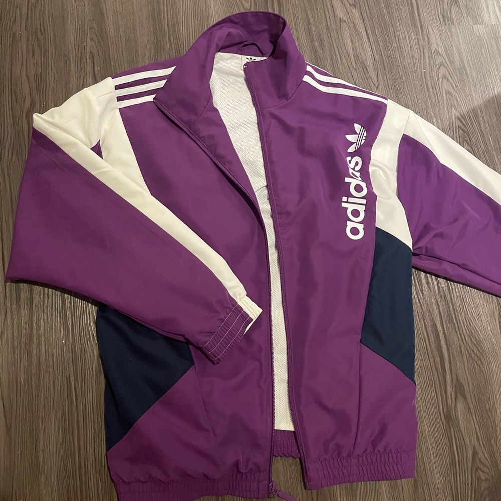 Adidas multicolor track jacket.